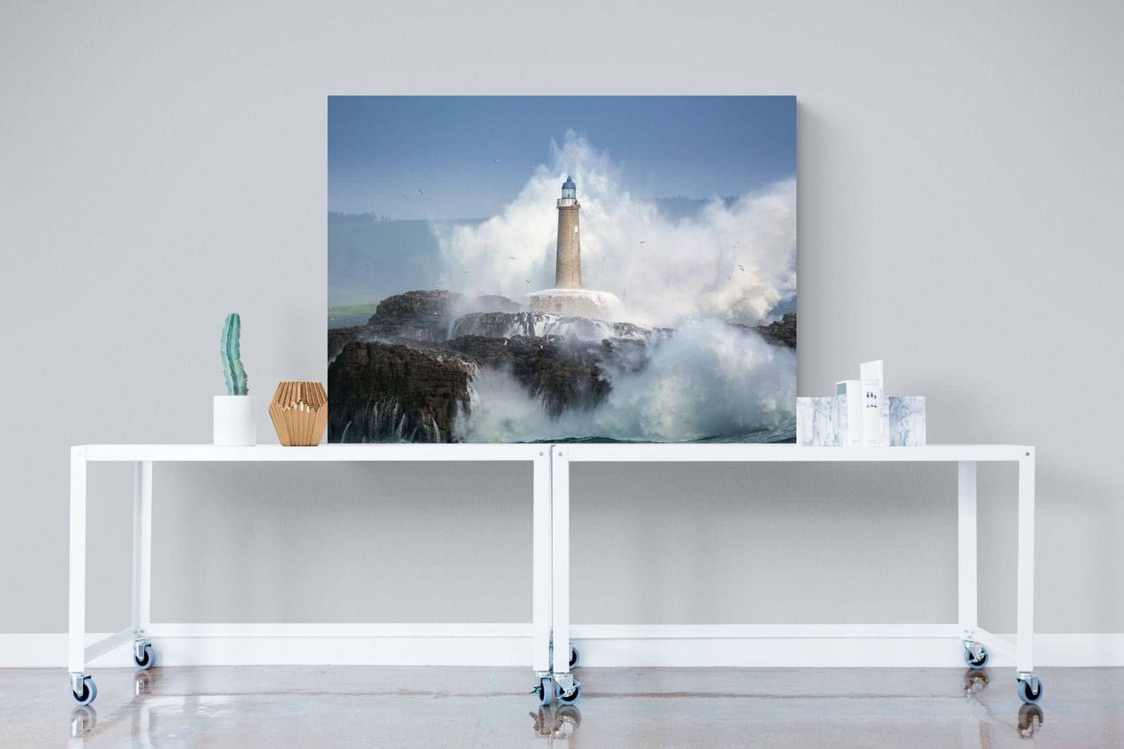 Wild Sea-Wall_Art-120 x 90cm-Mounted Canvas-No Frame-Pixalot