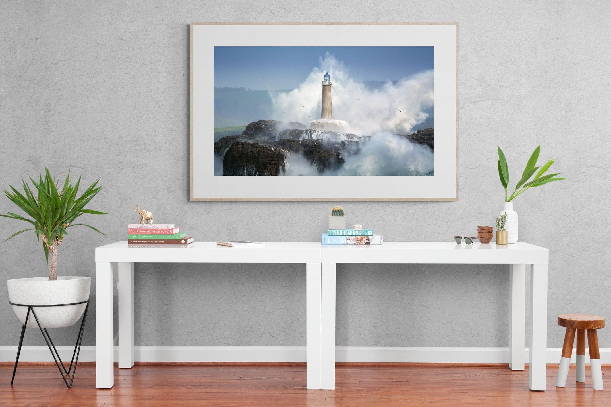 Wild Sea-Wall_Art-150 x 100cm-Framed Print-Wood-Pixalot
