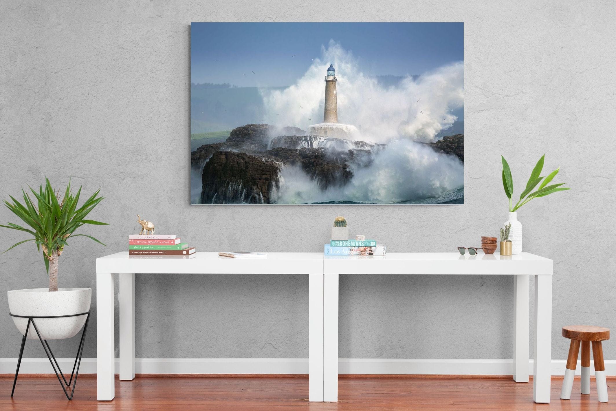 Wild Sea-Wall_Art-150 x 100cm-Mounted Canvas-No Frame-Pixalot