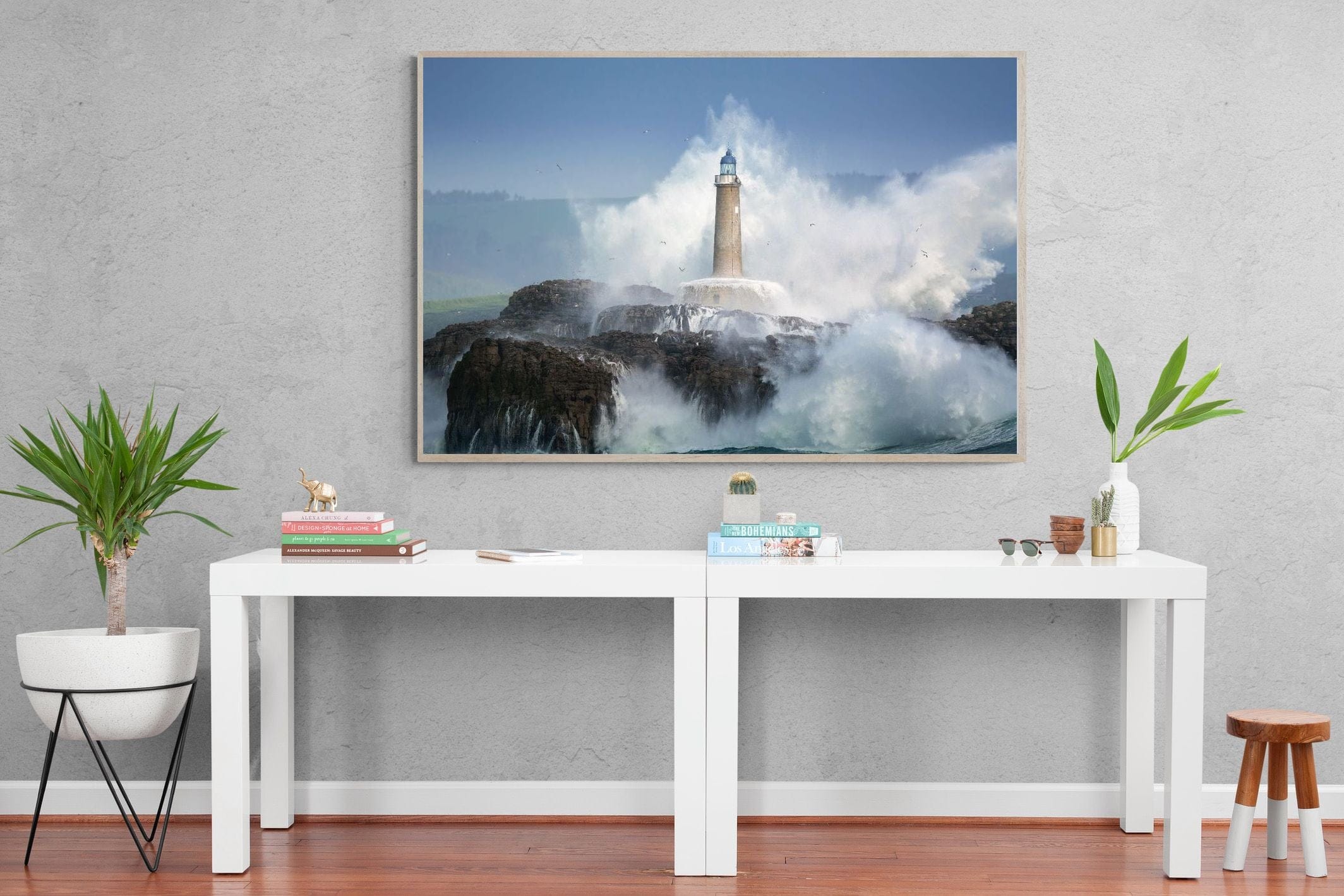 Wild Sea-Wall_Art-150 x 100cm-Mounted Canvas-Wood-Pixalot