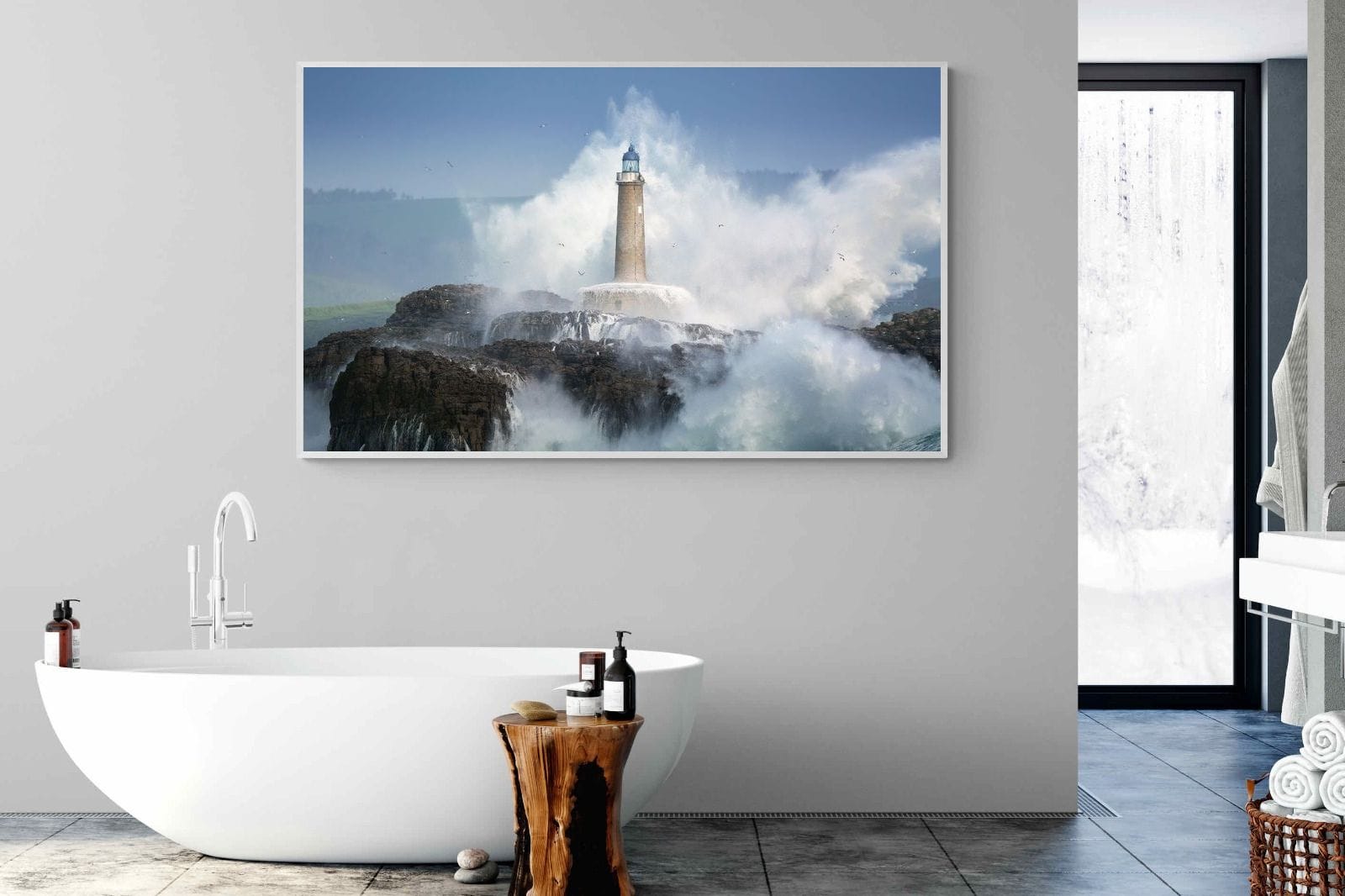Wild Sea-Wall_Art-180 x 110cm-Mounted Canvas-White-Pixalot