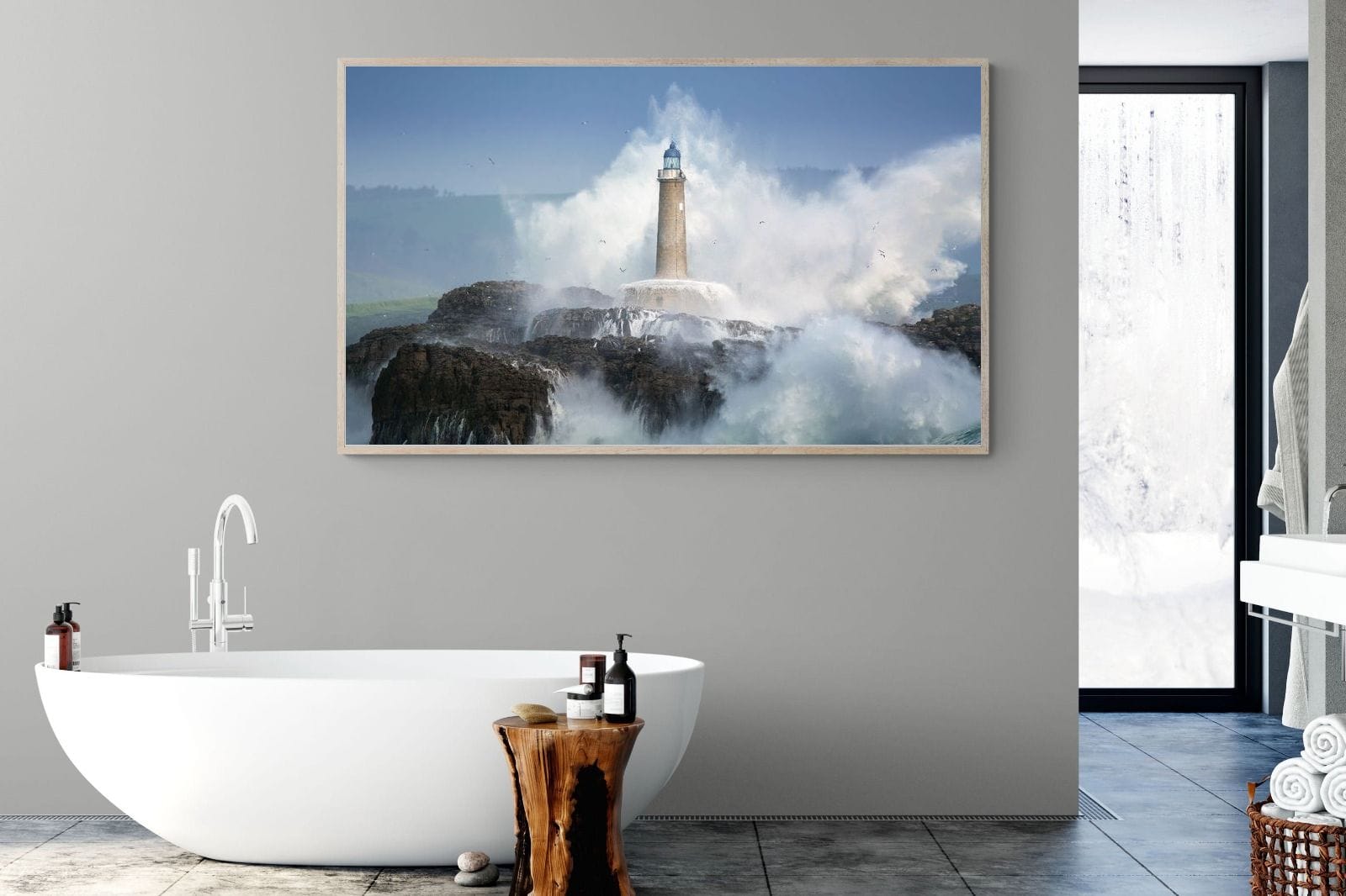 Wild Sea-Wall_Art-180 x 110cm-Mounted Canvas-Wood-Pixalot