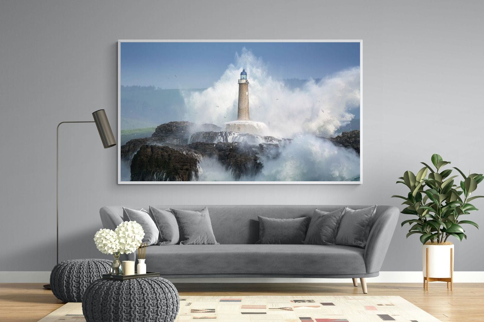 Wild Sea-Wall_Art-220 x 130cm-Mounted Canvas-White-Pixalot