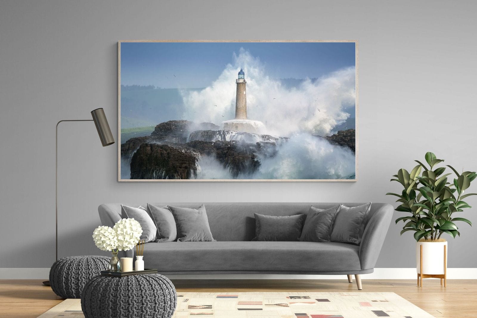 Wild Sea-Wall_Art-220 x 130cm-Mounted Canvas-Wood-Pixalot
