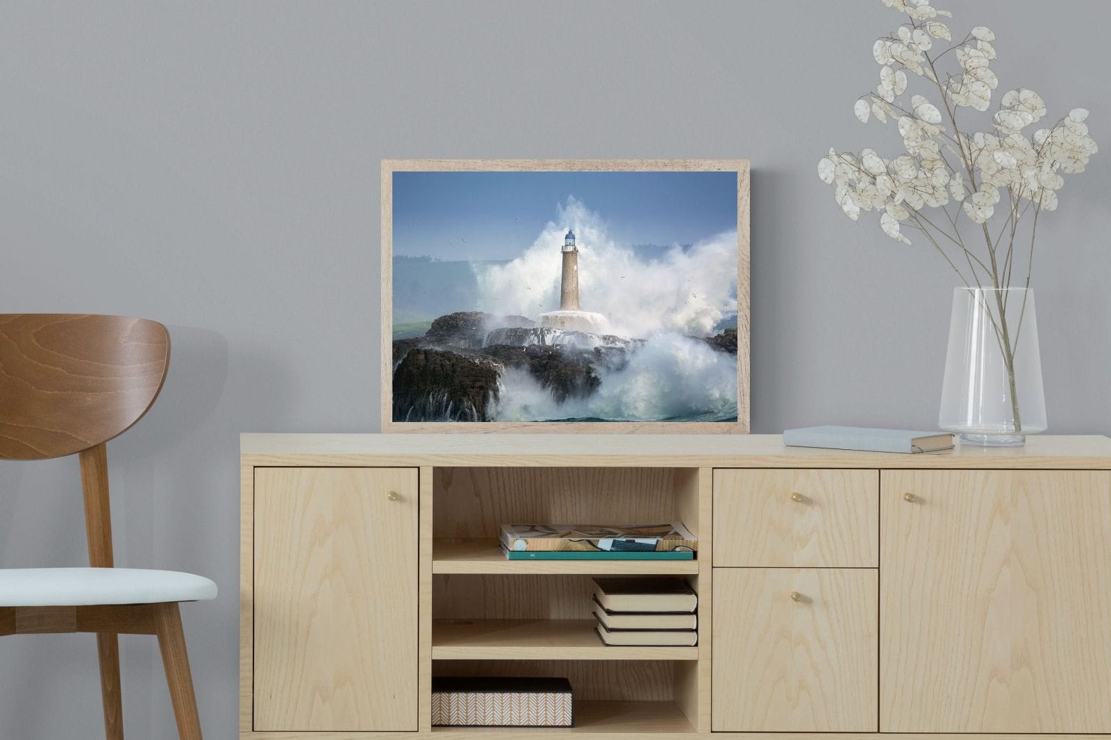 Wild Sea-Wall_Art-60 x 45cm-Mounted Canvas-Wood-Pixalot