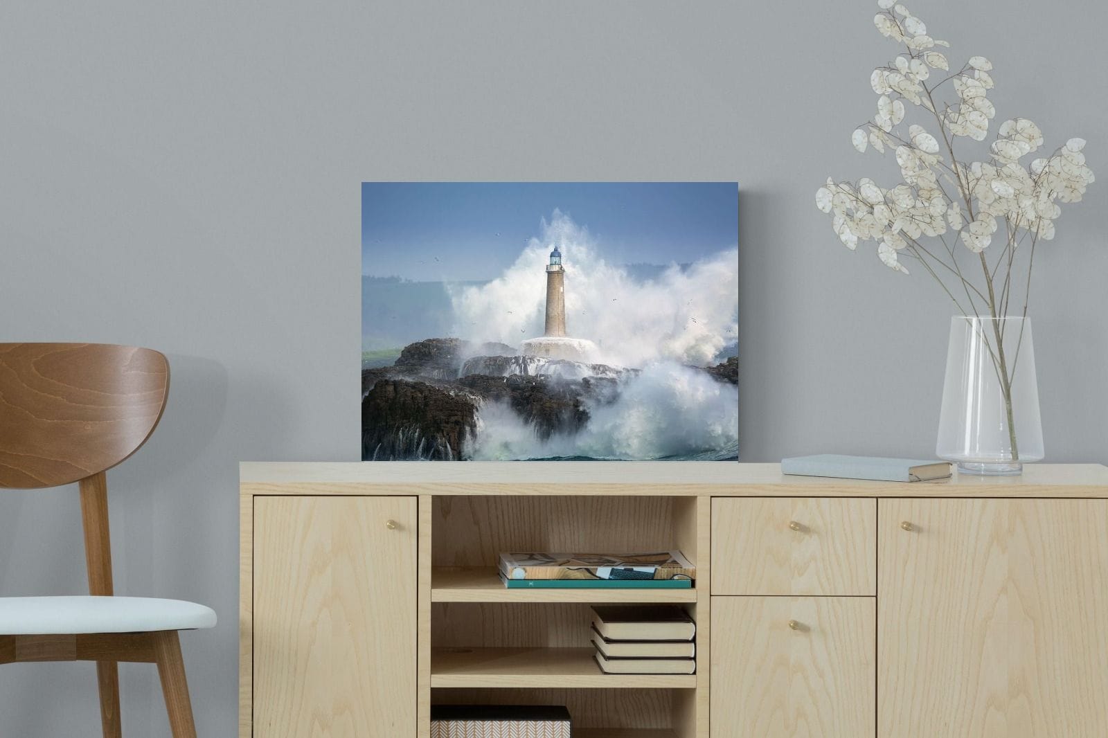 Wild Sea-Wall_Art-60 x 45cm-Mounted Canvas-No Frame-Pixalot