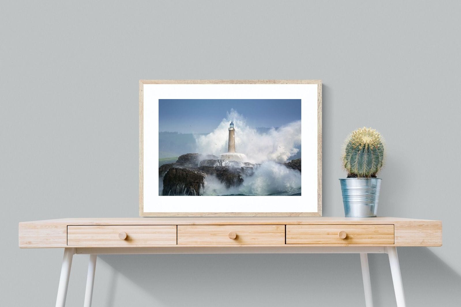 Wild Sea-Wall_Art-80 x 60cm-Framed Print-Wood-Pixalot