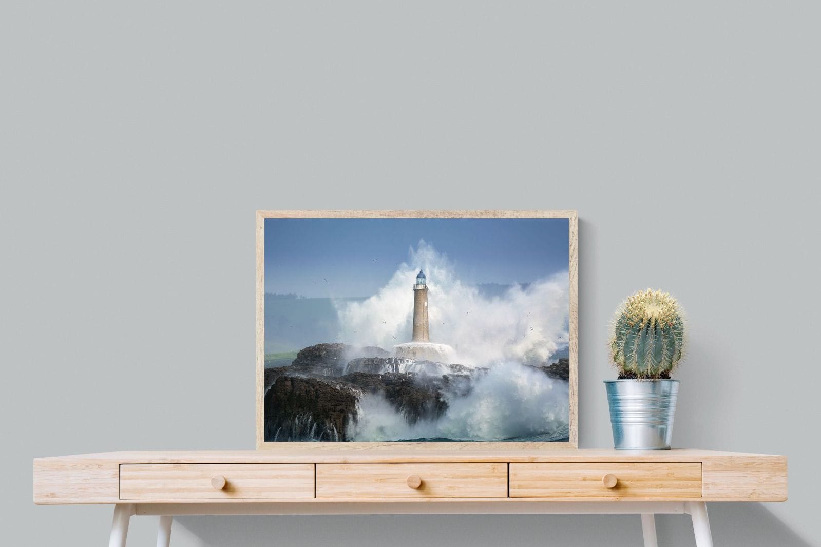 Wild Sea-Wall_Art-80 x 60cm-Mounted Canvas-Wood-Pixalot