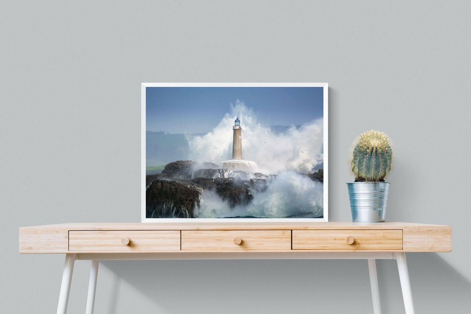 Wild Sea-Wall_Art-80 x 60cm-Mounted Canvas-White-Pixalot