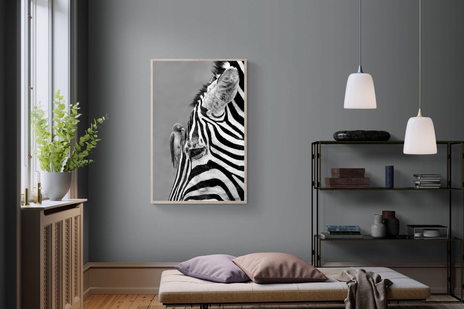 Zebra Sip-Wall_Art-100 x 150cm-Mounted Canvas-Wood-Pixalot