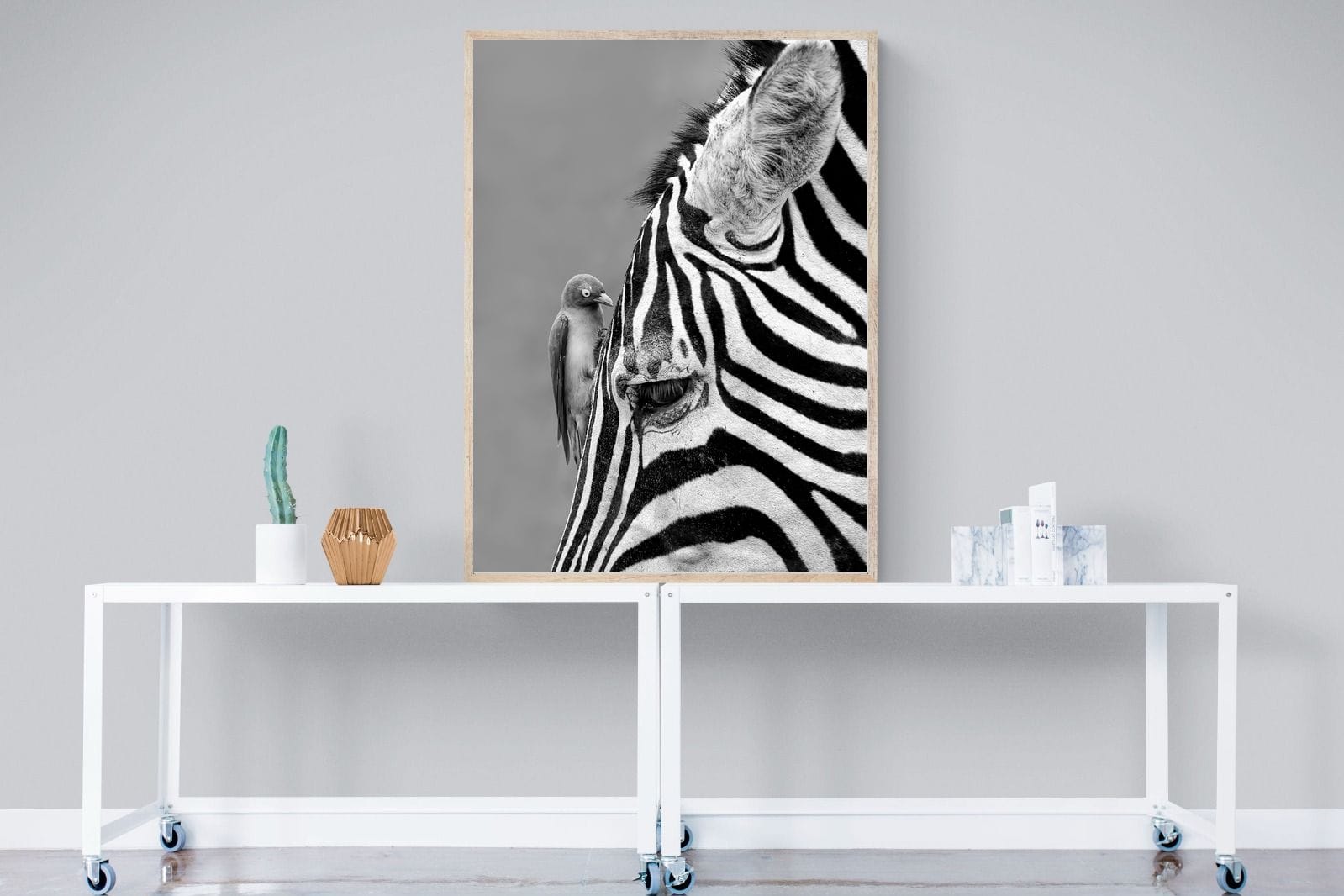 Zebra Sip-Wall_Art-90 x 120cm-Mounted Canvas-Wood-Pixalot